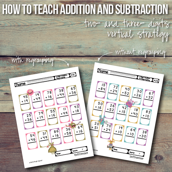 FREE Addition and Subtraction Printables