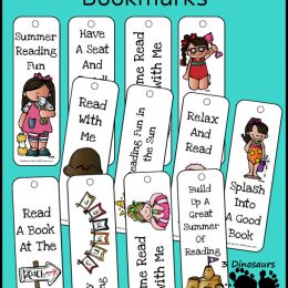 FREE Summer Themed Bookmarks