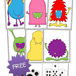 For a little Autumn fun, check out this FREE Monster Googly Eyes Pack! #fhdhomeschoolers #freehomeschooldeals #fallresources #counting #preschool