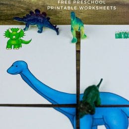 FREE Dinosaurs Preschool Printable Worksheets
