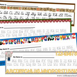FREE Alphabet Desk Chart