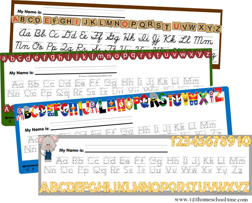 FREE Alphabet Desk Chart