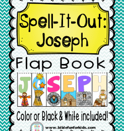 FREE Spell it Out Joseph Flap Book