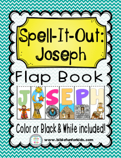 FREE Spell it Out Joseph Flap Book