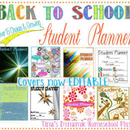 FREE Back to school student planner