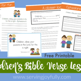 FREE Bible Verse pages