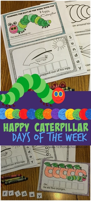 FREE Happy Caterpillar Printables