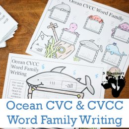 FREE Ocean CVC & CVCC Word Family Pack