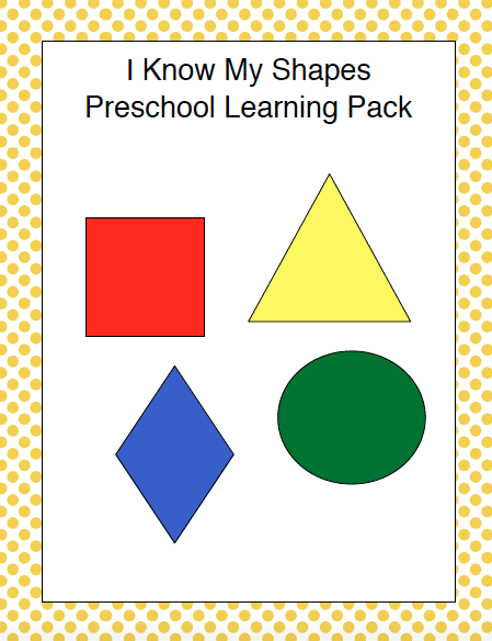 FREE Shapes for Preschoolers Pack