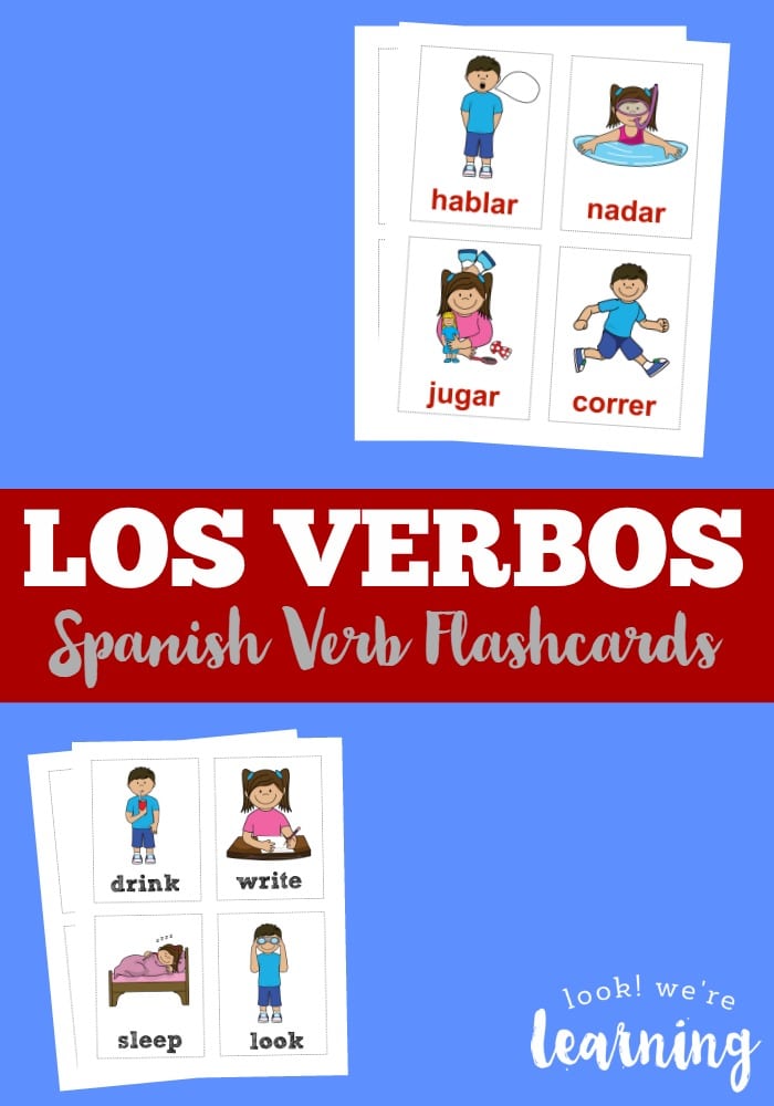 FREE Spanish Verbs Printable Flashcards