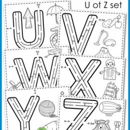 FREE Alphabet Letter Mazes
