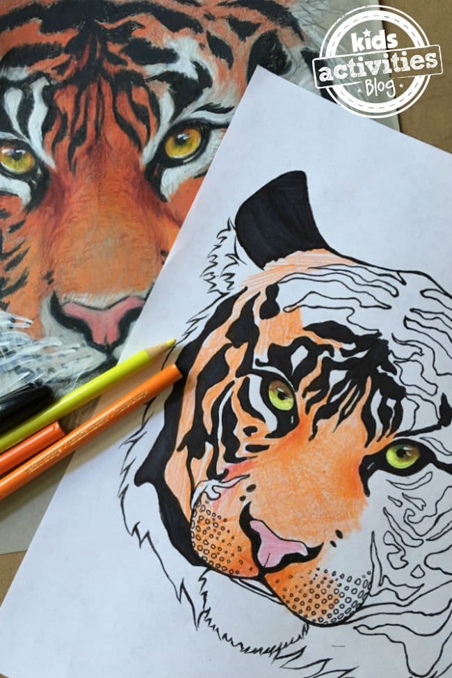 FREE Tiger Coloring Pages