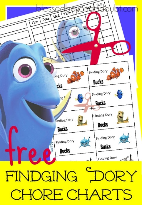 FREE Finding Dory Chore Charts