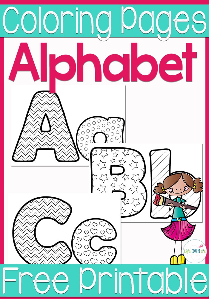 FREE Alphabet Coloring Pages