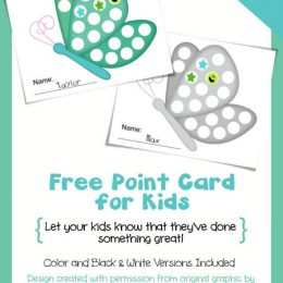 FREE Reward Cards for Kids
