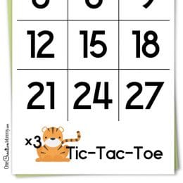 FREE Multiplication Tic Tac Toe Game