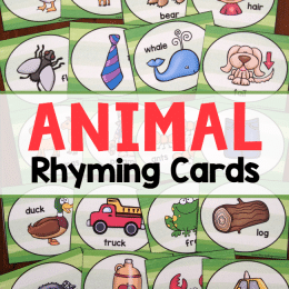 FREE Animal Rhyming Cards