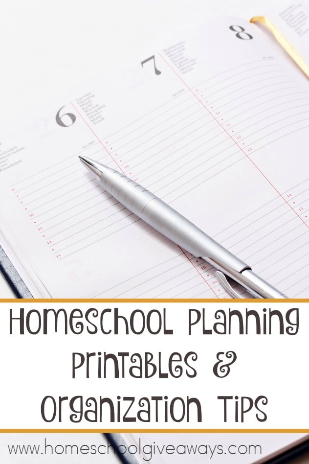 FREE Homeschool Planning Printables and Organization Tips