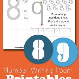 FREE Learn to Write Number 8 and 9
