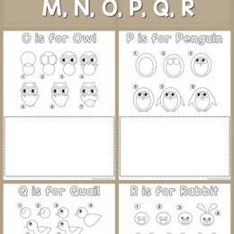 FREE Let's Draw Letters M-R