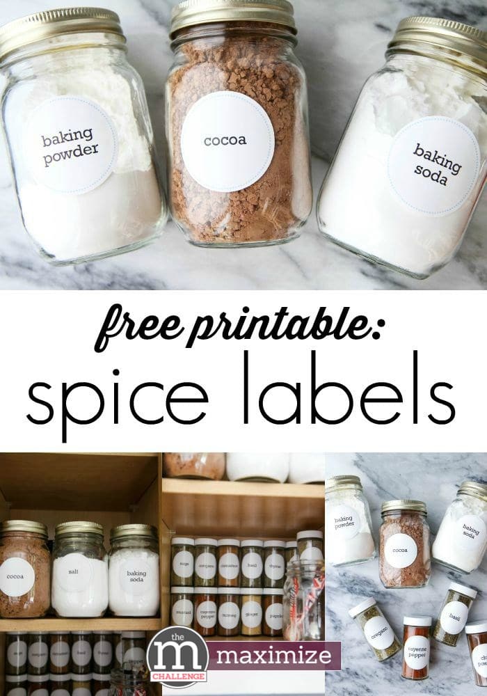 FREE Spice Rack Printables