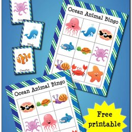 FREE Ocean Animal Bingo