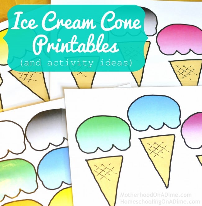 FREE Ice Cream Printables