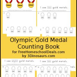 FREE OLYMPIC MEDAL COUNTING BOOK (Instant Download)