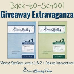 Homeschool Giveaway: All About Spelling Levels 1 & 2