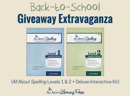 Homeschool Giveaway: All About Spelling Levels 1 & 2