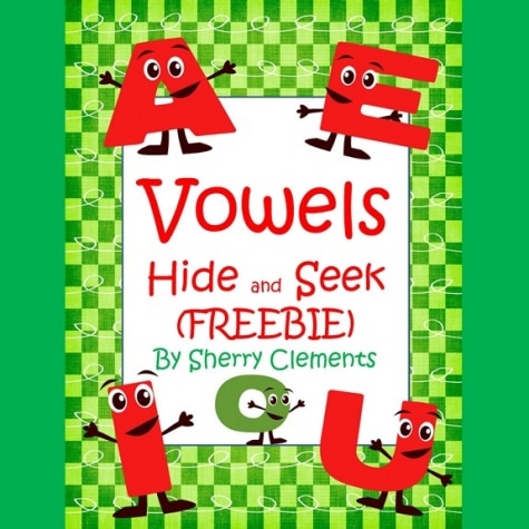 Free Vowels Hide and Seek Printables