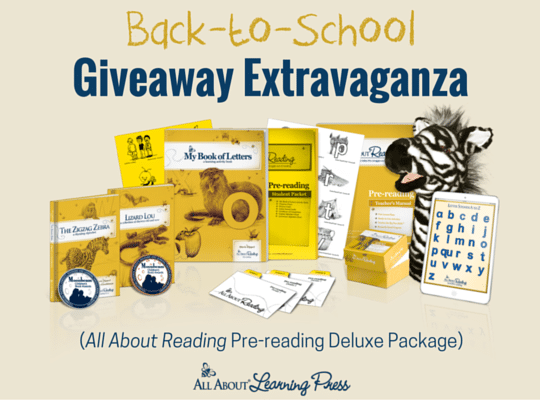 Homeschool Giveaway: All About Reading Pre-Reading Deluxe Package