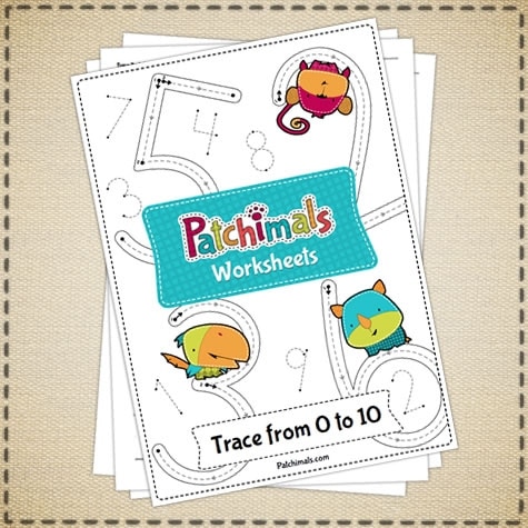 Free Numbers Tracing Worksheets (0-10)