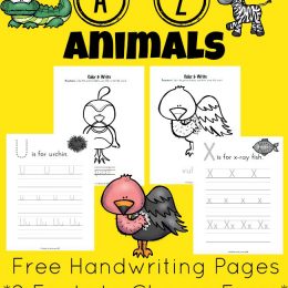 FREE Animal Writing Pages