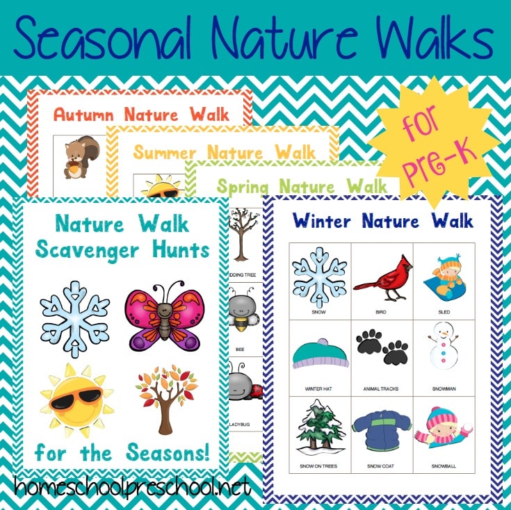 FREE Preschool Nature Walk Printables