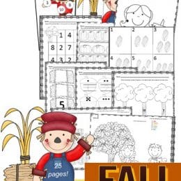 FREE Fall Counting Worksheets