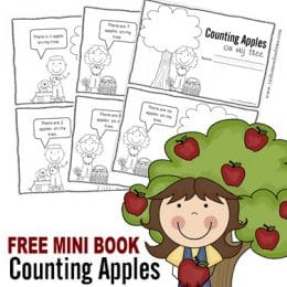 FREE Apples Counting Mini Book