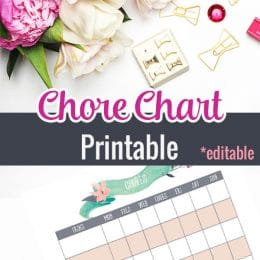 FREE Chore Chart Printables
