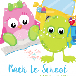 FREE Back to School Lacing Card