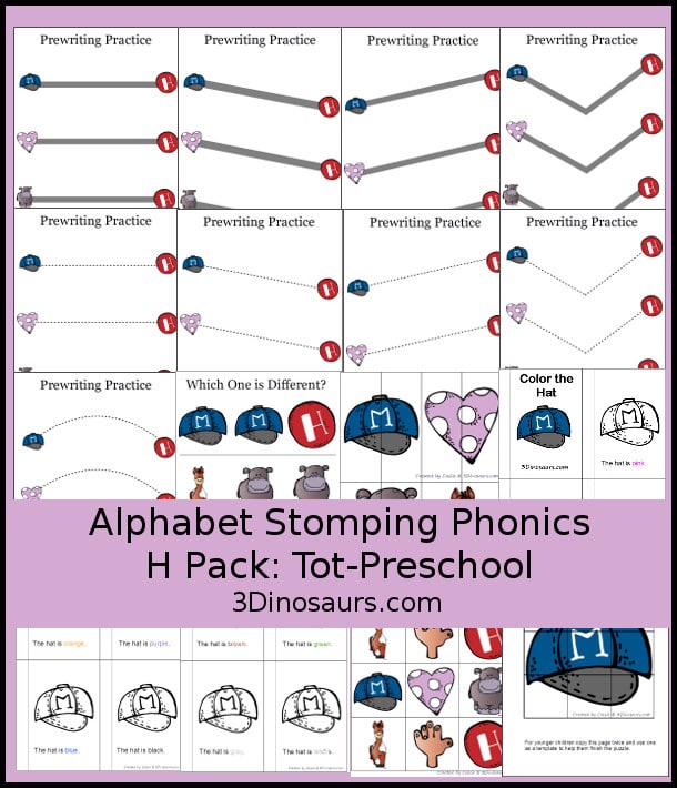 FREE Preschool Letter H Pack