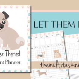 FREE Puppies Themed Student Planners