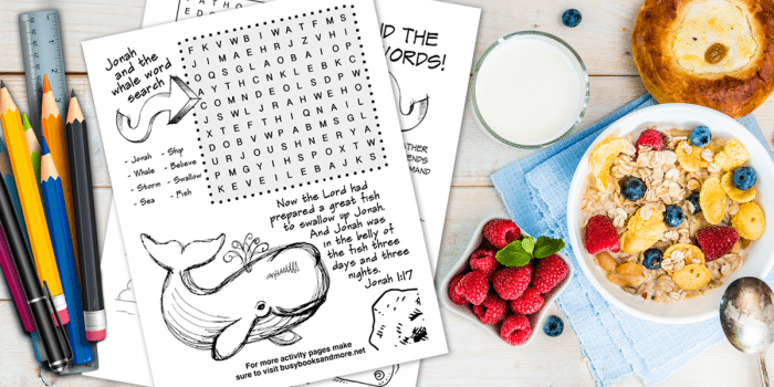 FREE Bible Activity Pages