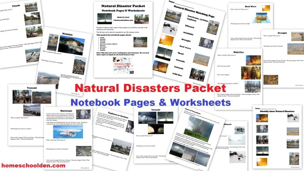 FREE Natural Disasters Packet