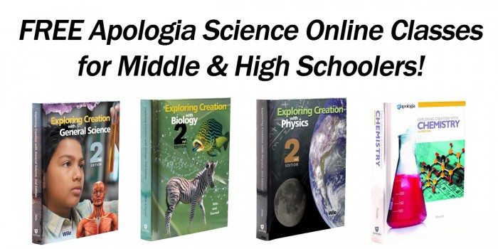 FREE Apologia Science Classes for Middle & High School Students