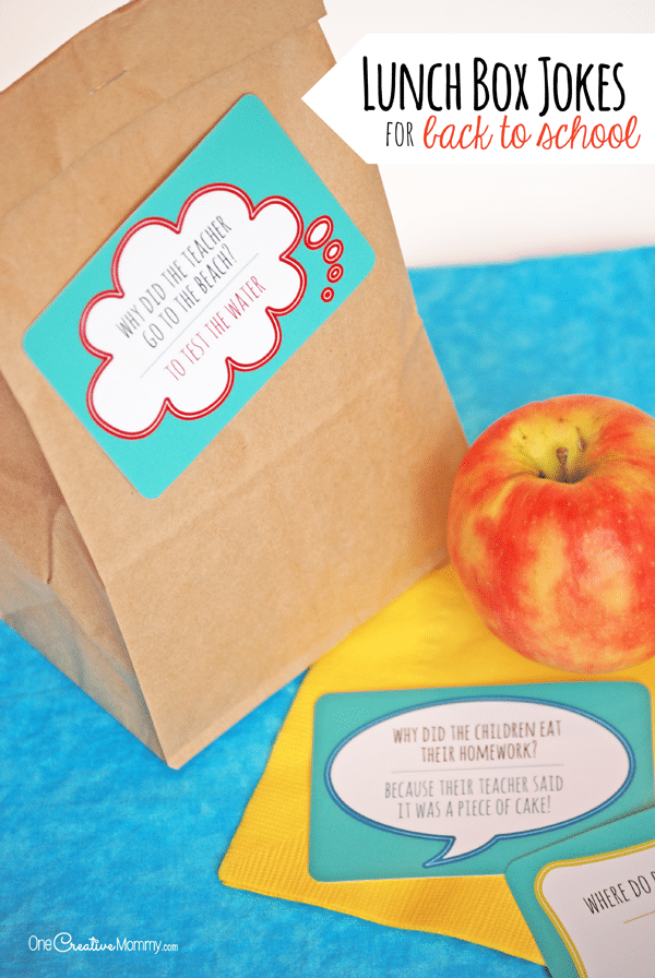 FREE Lunch Box Jokes Printables