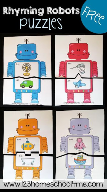 FREE Robots Game Printables