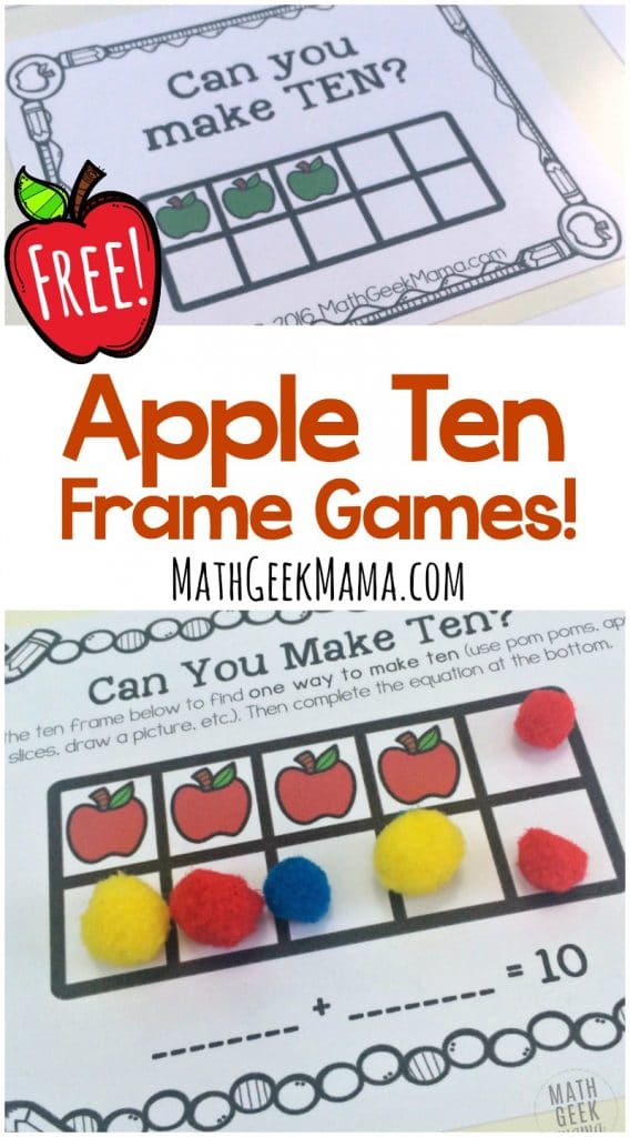 FREE Apple Frame Ten Games