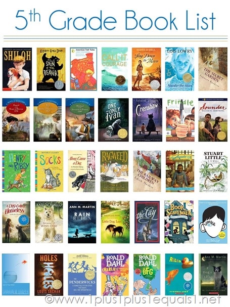 FREE 5th Grade Reading List Printable