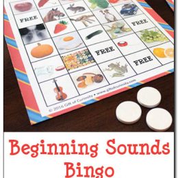 FREE Beginning Sounds Bingo