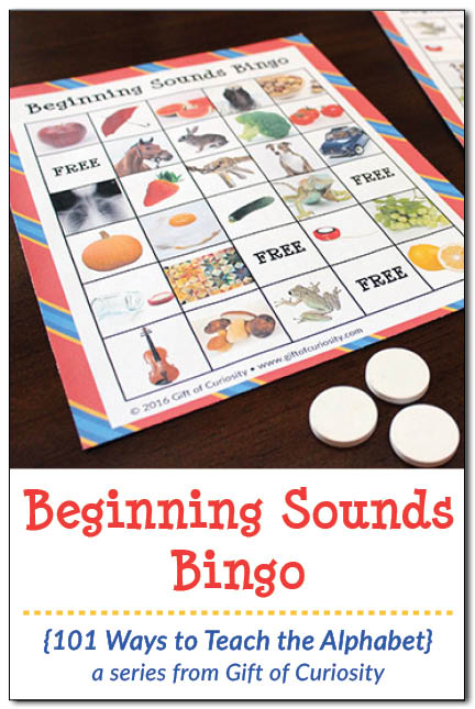 FREE Beginning Sounds Bingo